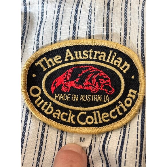 The Australian Outback Collection Duster Long Coat Khaki Washed Snap Size Medium - Picture 16 of 16